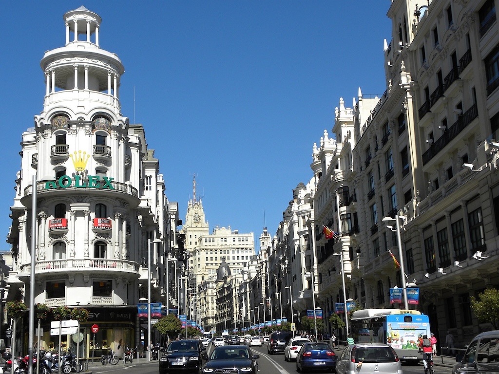 Daytime image of Madrid, Spain